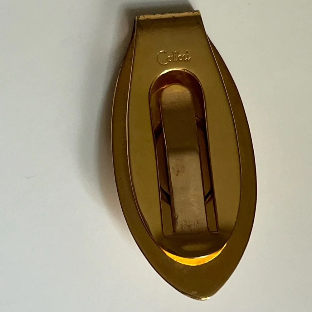 Vintage Gold Tone Lion Money Clip